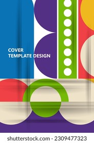 Modern laconic geometric composition for cards, heading, invitation, poster, social networks, publications after publication. Vector illustration.