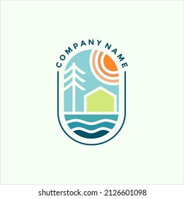 Modern Lake House Logo Design For Your Company Or Business