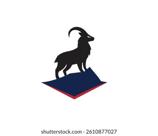  modern lamb logo pictogram Ram Head.