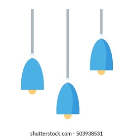 Modern lamp cool pendant isolated on white