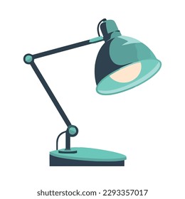 Modern lamp design symbolizes creativity isolated
