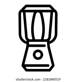 vector de icono de línea de lámpara moderna. señal moderna de lámpara. símbolo de contorno aislado ilustración negra