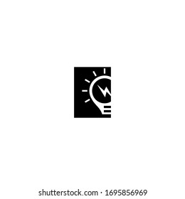 modern lamp logo design vector