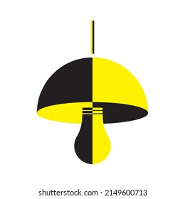 Modern lamp shade. Creative concept design. Vector illustration. stock image. 