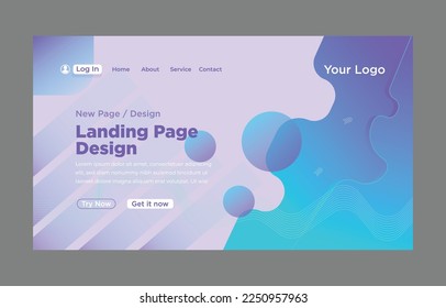 Modern Landing page design template set up for marketing. Modern web page design concept layout for website Vector illustration. Business Start Up Concept for web page, banner, presentation .