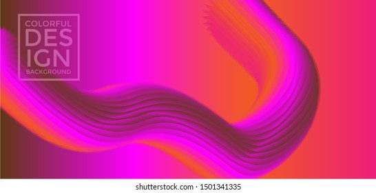 Modern Landscape abstract fluid design background vector.