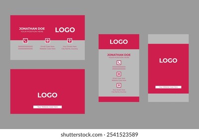 Tarjeta de visita moderna del paisaje, tarjeta de visita del retrato, tarjeta creativa del nombre, identidad corporativa mínima, marca personal simple