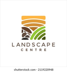 Modern landscape centre logo illustration design for your company or business
