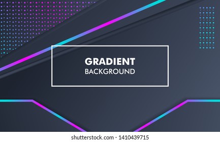 Modern Landscape Gradient Background Neon Light suitable for web banner, flyer, poster, cover