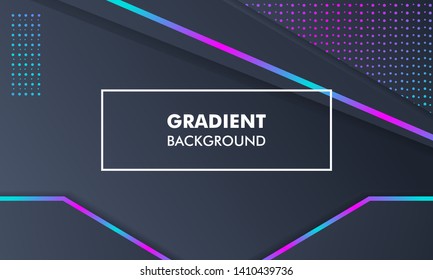 Modern Landscape Gradient Background Neon Light suitable for web banner, flyer, poster, cover