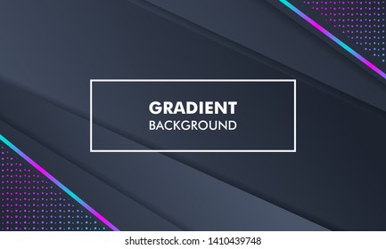 Modern Landscape Gradient Background Neon Light suitable for web banner, flyer, poster, cover