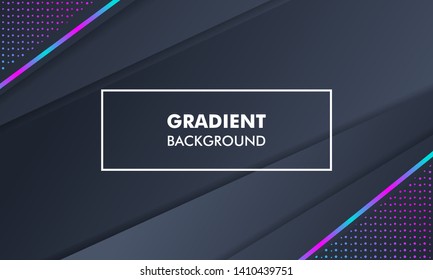 Modern Landscape Gradient Background Neon Light suitable for web banner, flyer, poster, cover