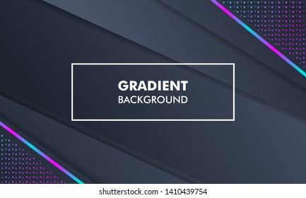 Modern Landscape Gradient Background Neon Light suitable for web banner, flyer, poster, cover