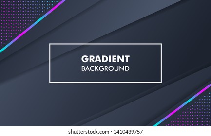 Modern Landscape Gradient Background Neon Light suitable for web banner, flyer, poster, cover