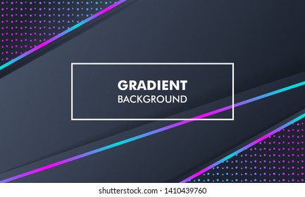 Modern Landscape Gradient Background Neon Light suitable for web banner, flyer, poster, cover
