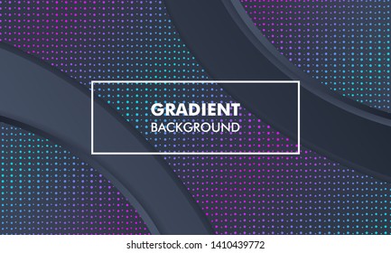 Modern Landscape Gradient Background Neon Light suitable for web banner, flyer, poster, cover