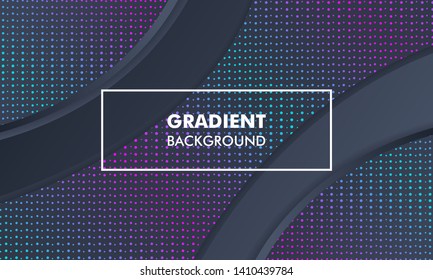 Modern Landscape Gradient Background Neon Light suitable for web banner, flyer, poster, cover