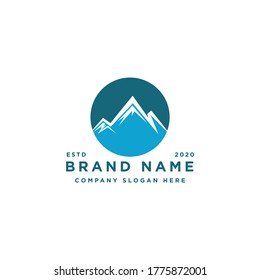 modern landscape mountain logo design inspiration