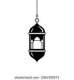 Modern lantern icon. Lamp illustration signs. Arabian lamp logo.