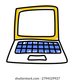 modern laptop computer for digital learning and study tasks