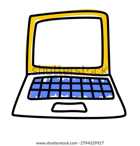 modern laptop computer for digital learning and study tasks