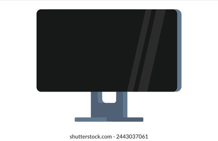Modern laptop computer isolated screen.