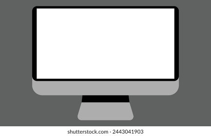 Moderno ordenador portátil de pantalla aislada.