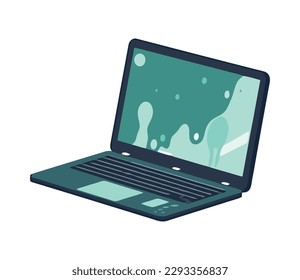 Icono moderno de tecnología de equipos portátiles aislado
