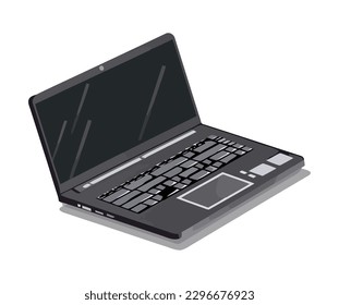 Modern laptop global communication and technology icon