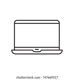 Modern laptop icon. Modern simple flat device sign. Vector illustration.