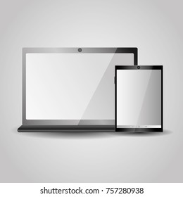 modern laptop tablet gadgets technology