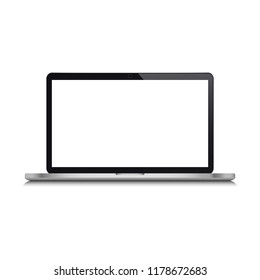 Modern laptop. Vector illustration.