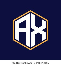 modern latter polygon logo design