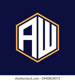 modern latter polygon logo design