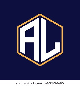 modern latter polygon logo design