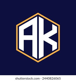 diseño moderno del logotipo del polígono posterior