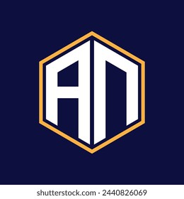 Modernes letzteres Polygon-Logo-Design