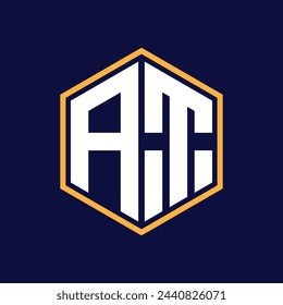 diseño moderno del logotipo del polígono posterior