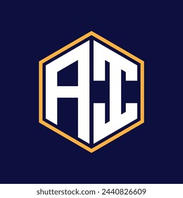 modern latter polygon logo design