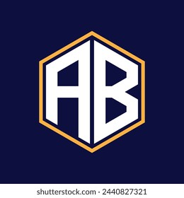 modern latter polygon logo design