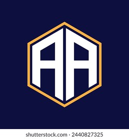 modern latter polygon logo design