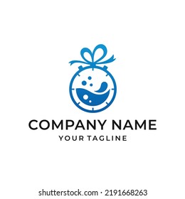 Modern Laundry Emblem Logo Design