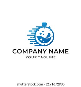 Modern Laundry Emblem Logo Design 2