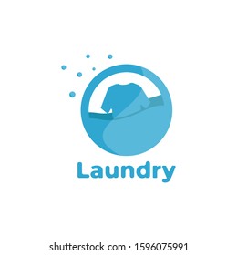 modern laundry logo icon design element. simple laundry logo design