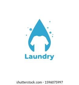 modern laundry logo icon design element. simple laundry logo design