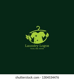 modern laundry logo template. the icon of the washing machine & t-shirt that is so beautiful in bright colors 