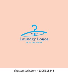modern laundry logo template. the icon of the washing machine & t-shirt that is so beautiful in bright colors #10