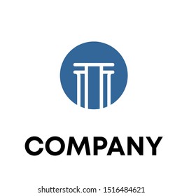 modern Law firm line trend logo icon vector design. Universal legal, lawyer template
