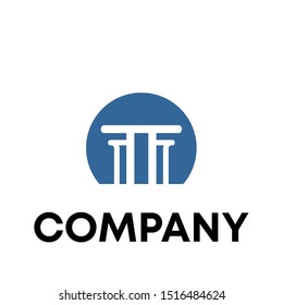 modern Law firm line trend logo icon vector design. Universal legal, lawyer template