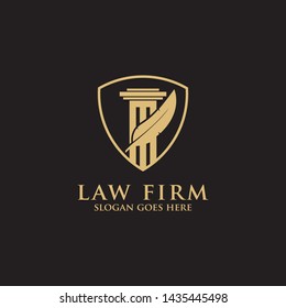 Modern Law Firm Logo Inspiration -  clean and clever logo vector